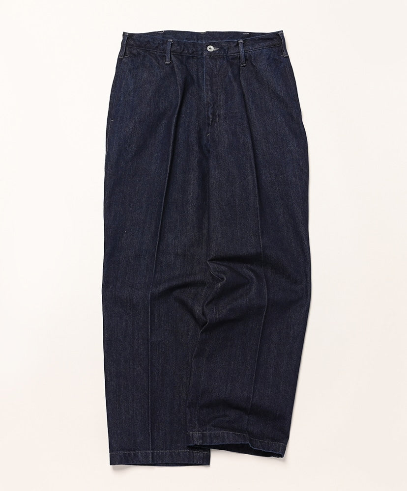 BATONER 26SS One Tuck Denim Trousers (One Wash)